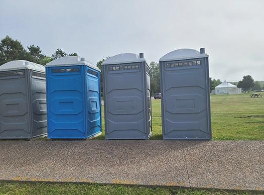 we offer a variety of special event restrooms for rental, including standard portable toilets, luxury trailers, and ADA units